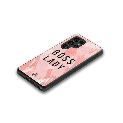 boss lady back phone cover | glass case for samsung galaxy s25 ultra
