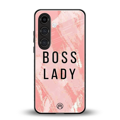 boss lady back phone cover | glass case for samsung galaxy s24 plus