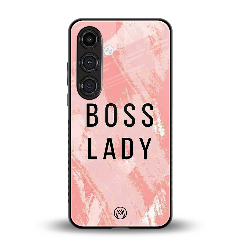 boss lady back phone cover | glass case for samsung galaxy s23
