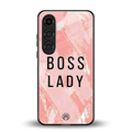 boss lady back phone cover | glass case for samsung galaxy s24 fe