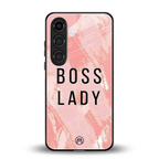 boss lady back phone cover | glass case for samsung galaxy s24 fe