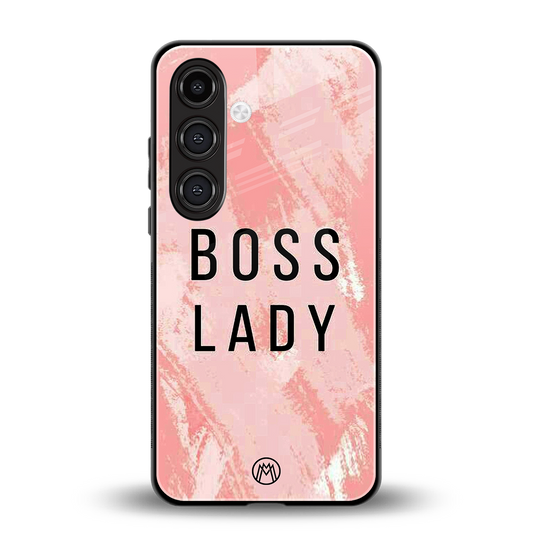 boss lady back phone cover | glass case for samsung galaxy s24 fe