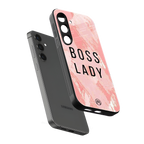 boss lady back phone cover | glass case for samsung galaxy s24