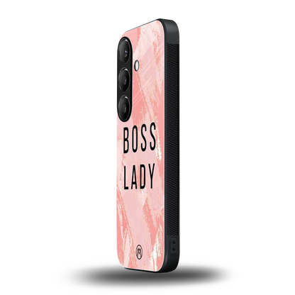 boss lady back phone cover | glass case for samsung galaxy s24 plus
