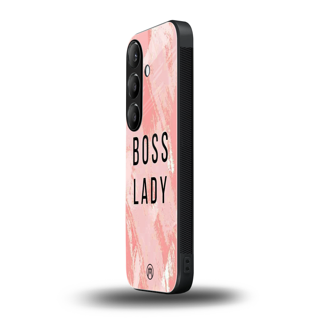 boss lady back phone cover | glass case for samsung galaxy s23
