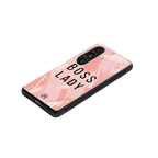 boss lady back phone cover | glass case for samsung galaxy s23