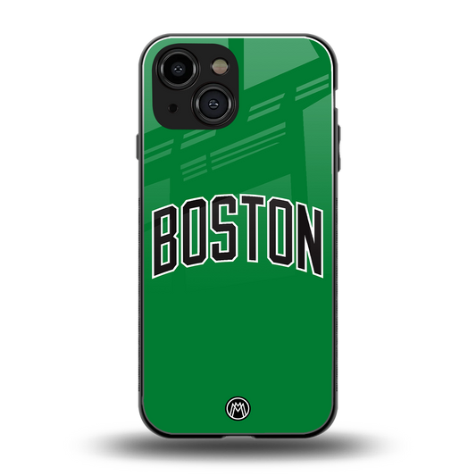 boston club back phone cover | glass case for iphone 13 mini