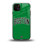 boston club back phone cover | glass case for iphone 14 plus
