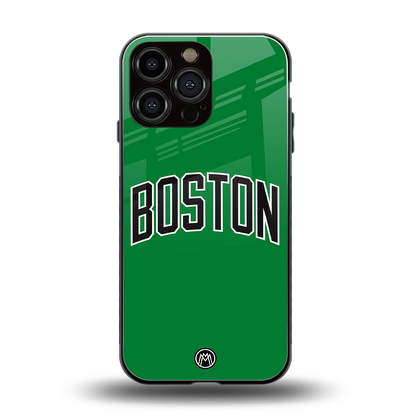 boston club back phone cover | glass case for iphone 14 pro max