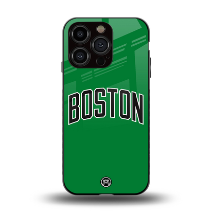 boston club back phone cover | glass case for iphone 15 pro