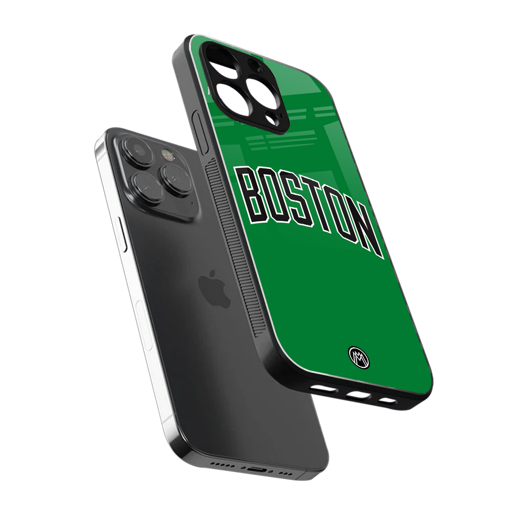 boston club back phone cover | glass case for iphone 16 pro max