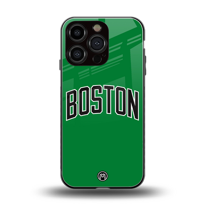 boston club back phone cover | glass case for iphone 16 pro