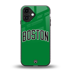 boston club back phone cover | glass case for iphone 16