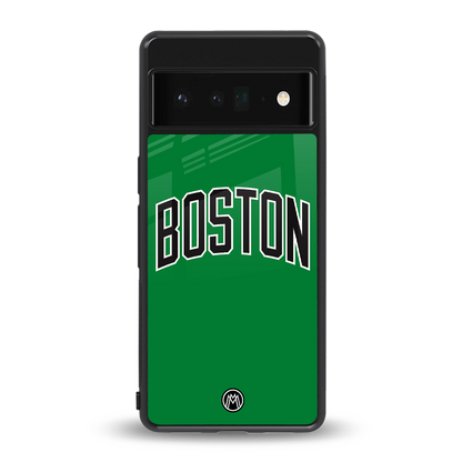 boston club back phone cover | glass case for google pixel 6 pro