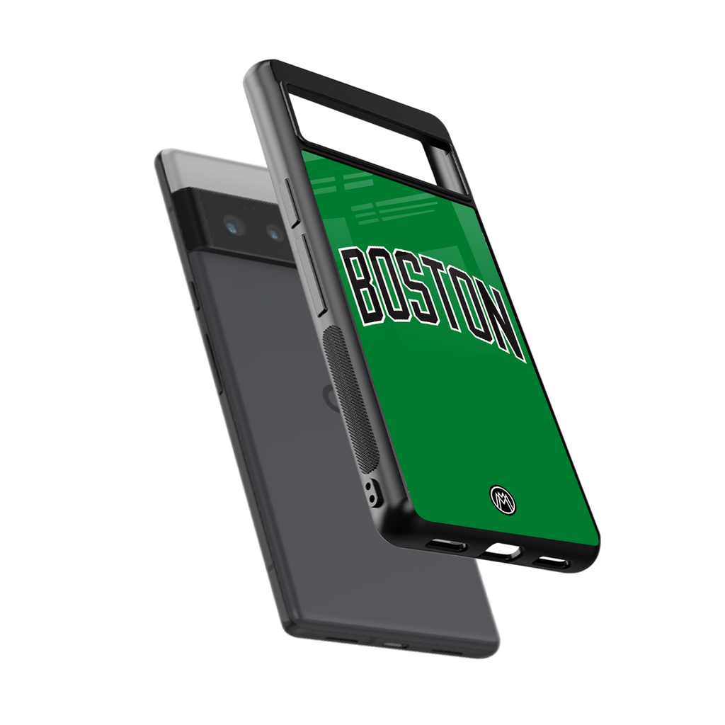 boston club back phone cover | glass case for google pixel 6 pro