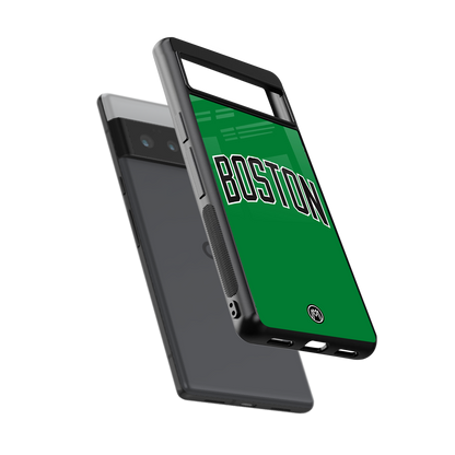 boston club back phone cover | glass case for google pixel 6 pro