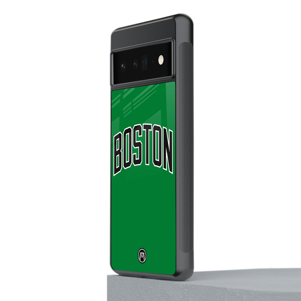 boston club back phone cover | glass case for google pixel 6 pro