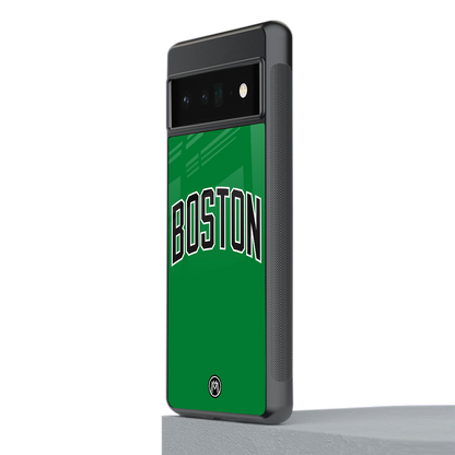 boston club back phone cover | glass case for google pixel 6 pro