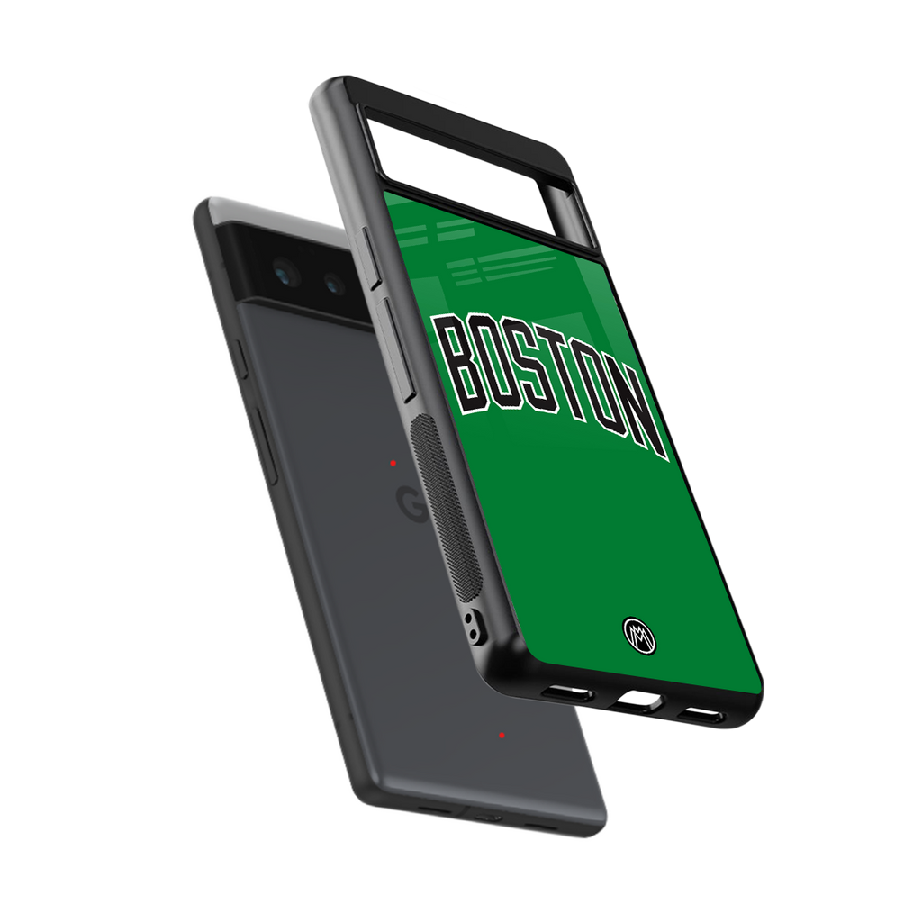 boston club back phone cover | glass case for google pixel 6