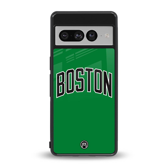 boston club back phone cover | glass case for google pixel 7 pro
