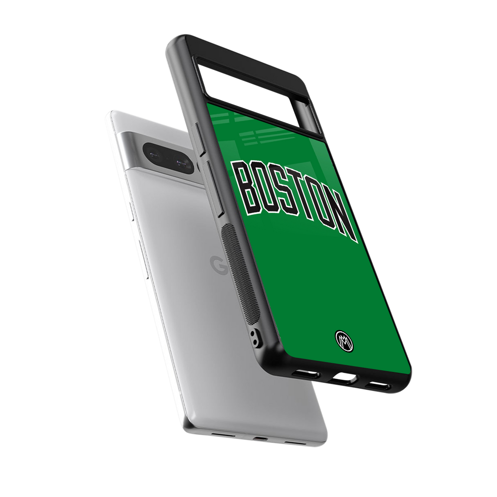 boston club back phone cover | glass case for google pixel 7 pro