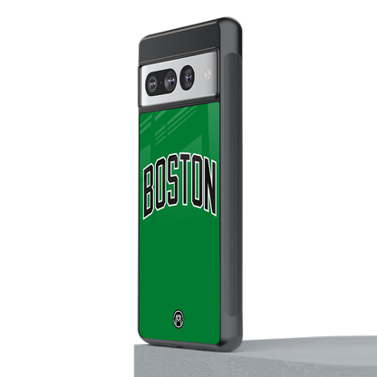 boston club back phone cover | glass case for google pixel 7 pro