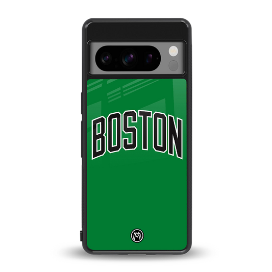 boston club back phone cover | glass case for google pixel 8 pro