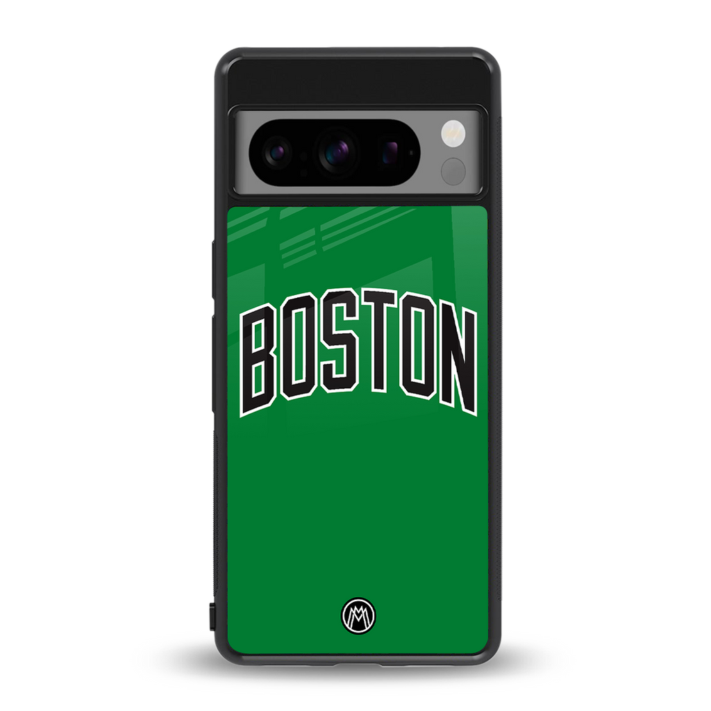 boston club back phone cover | glass case for google pixel 8 pro