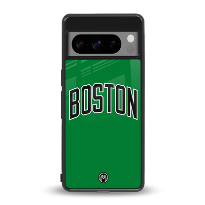 boston club back phone cover | glass case for google pixel 8 pro