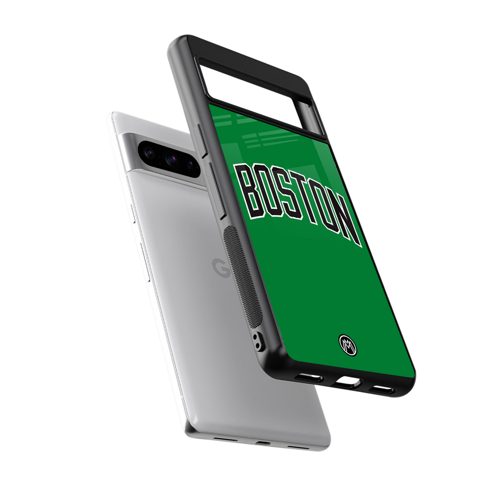 boston club back phone cover | glass case for google pixel 8 pro