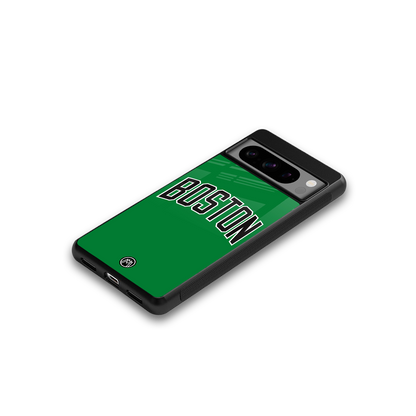 boston club back phone cover | glass case for google pixel 8 pro