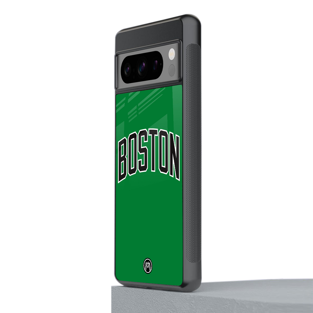 boston club back phone cover | glass case for google pixel 8 pro