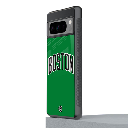 boston club back phone cover | glass case for google pixel 8 pro