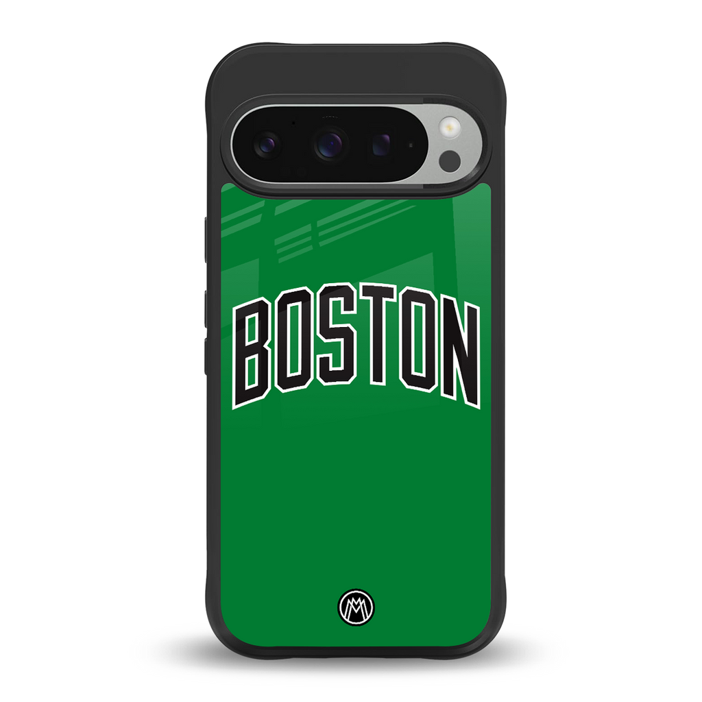 boston club back phone cover | glass case for google pixel 9 pro xl