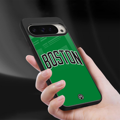 boston club back phone cover | glass case for google pixel 9 pro xl
