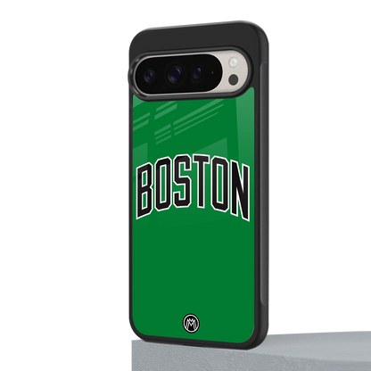 boston club back phone cover | glass case for google pixel 9 pro xl