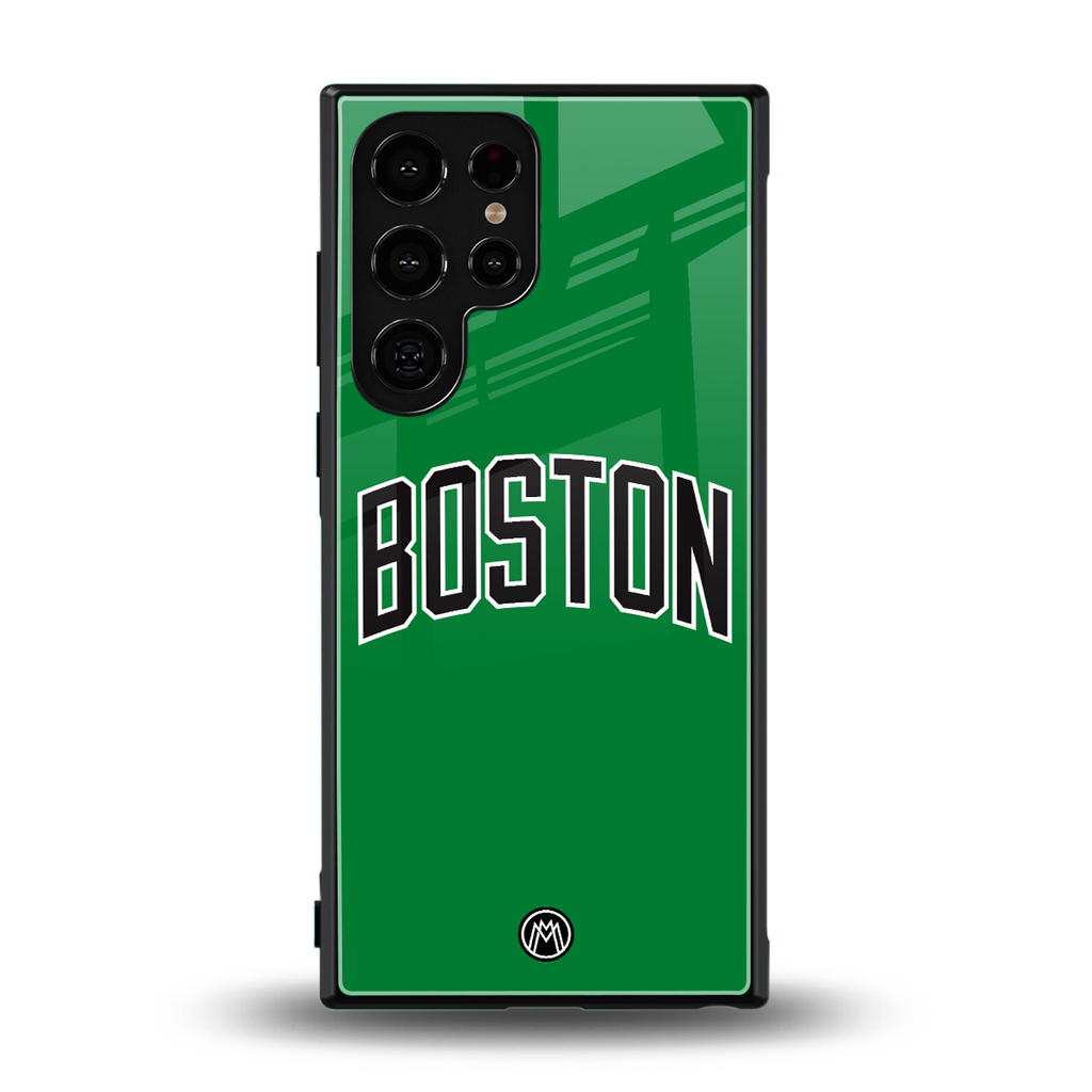 boston club back phone cover | glass case for samsung galaxy s24 ultra