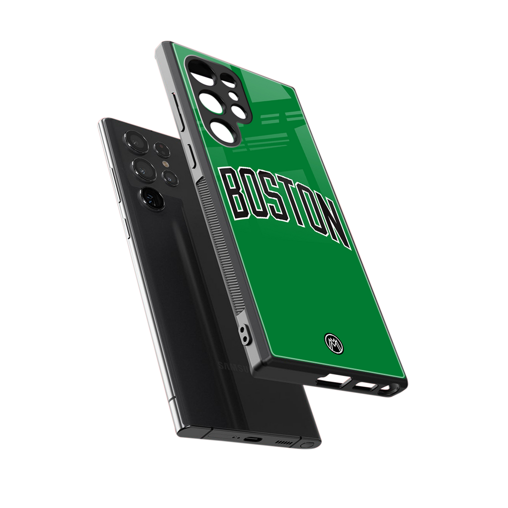 boston club back phone cover | glass case for samsung galaxy s24 ultra