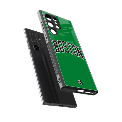 boston club back phone cover | glass case for samsung galaxy s24 ultra