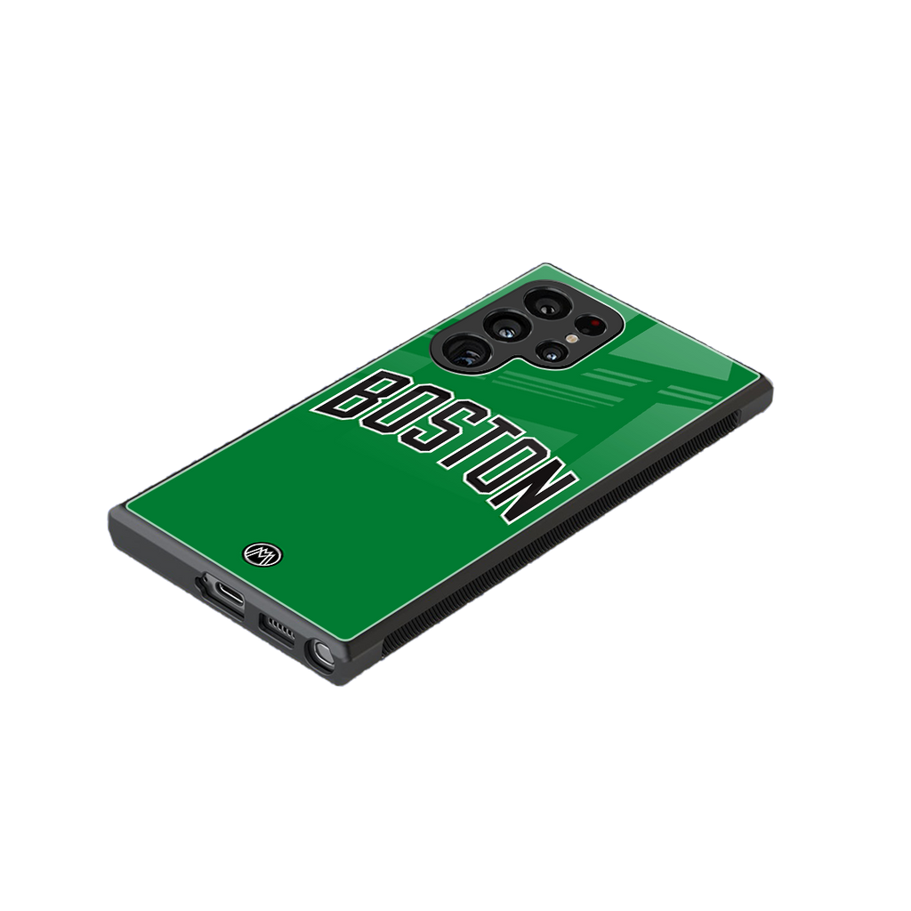 boston club back phone cover | glass case for samsung galaxy s23 ultra