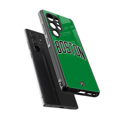 boston club back phone cover | glass case for samsung galaxy s25 ultra