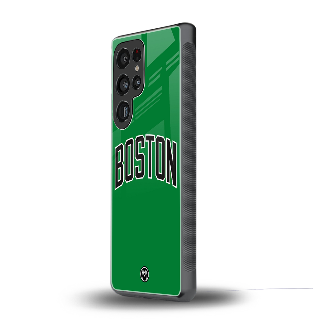boston club back phone cover | glass case for samsung galaxy s25 ultra
