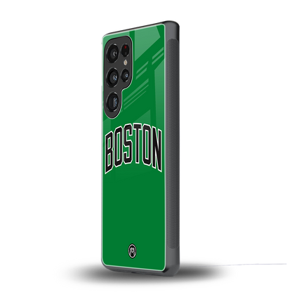boston club back phone cover | glass case for samsung galaxy s25 ultra