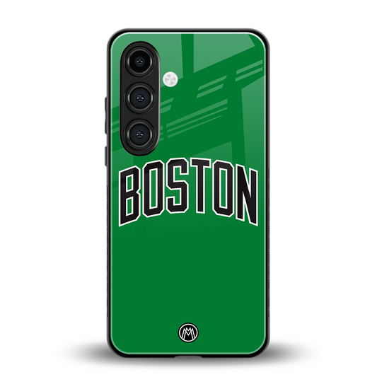 boston club back phone cover | glass case for samsung galaxy s24 fe
