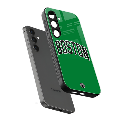 boston club back phone cover | glass case for samsung galaxy s24 fe