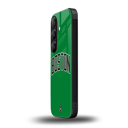 boston club back phone cover | glass case for samsung galaxy s24 fe