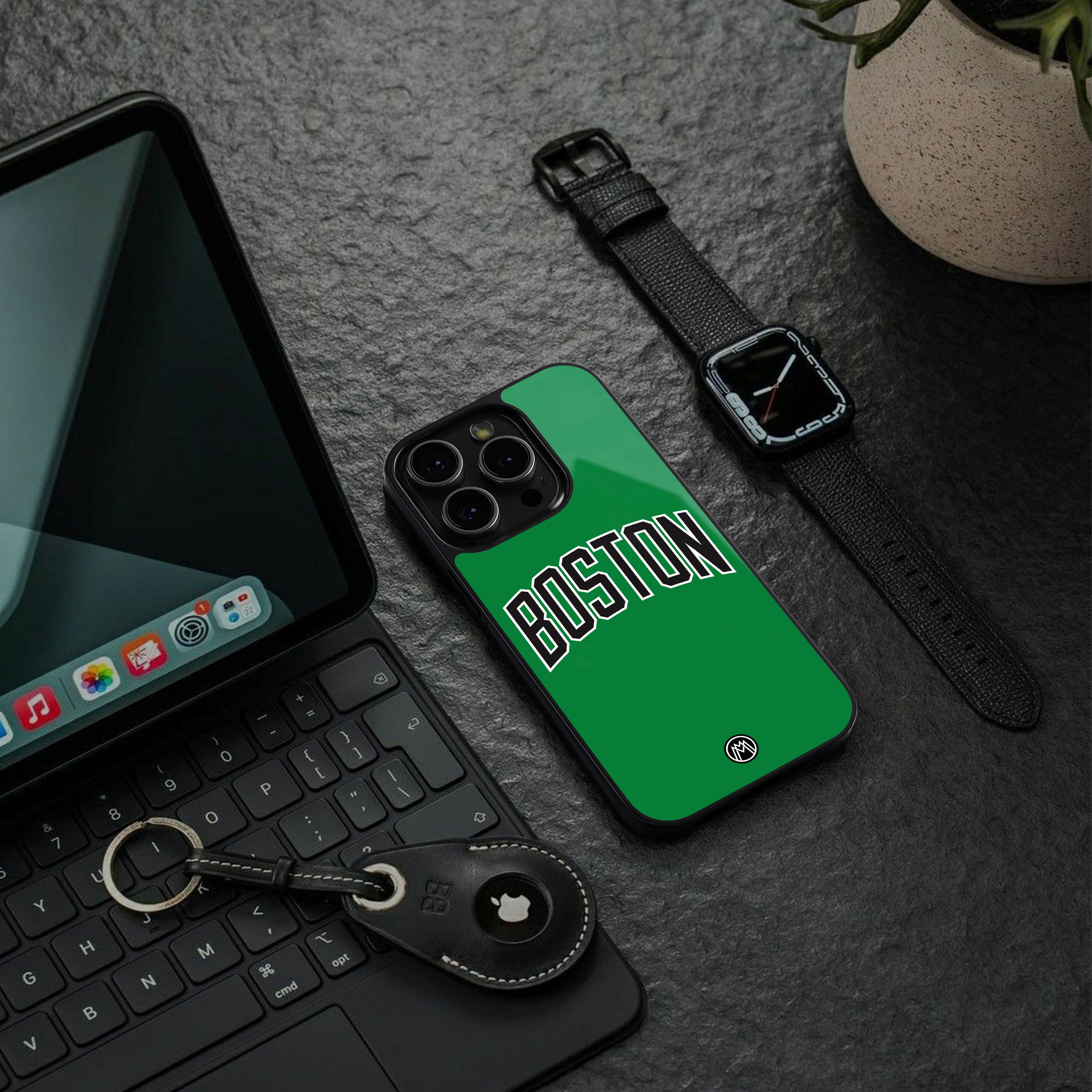 boston club back phone cover | glass case for google pixel 8 pro