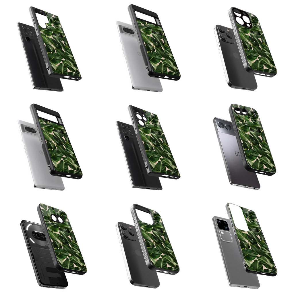 Durable Glass Back Mobile Case for iPhone, Samsung, OnePlus, Google Pixel, Redmi, Vivo, Oppo