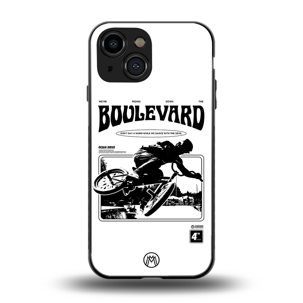 boulevard back phone cover | glass case for iphone 13 mini