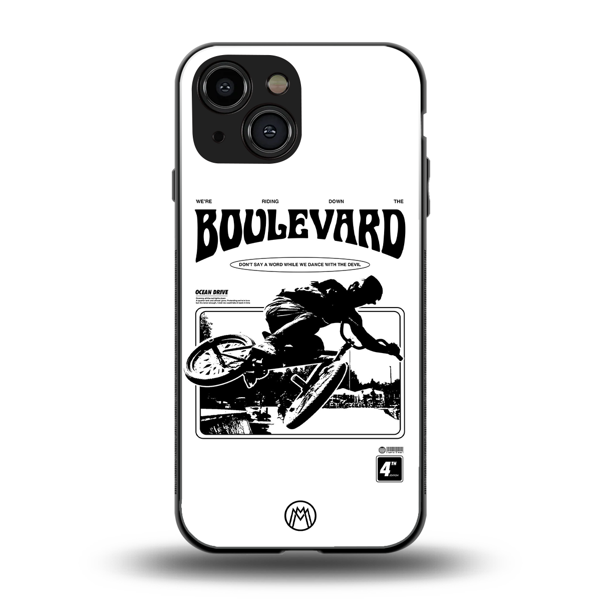 boulevard back phone cover | glass case for iphone 13 mini